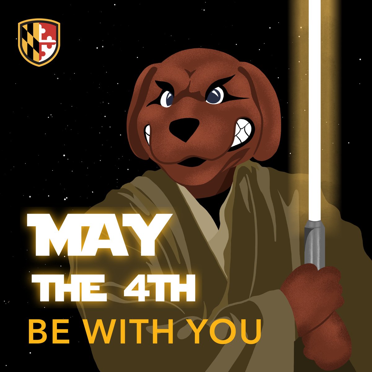 You know we had to. #MayThe4th be with you, Retrievers!
