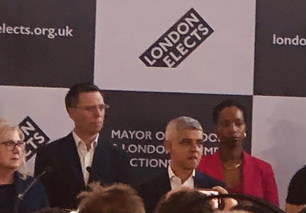 Superb result! @SadiqKhan re-elected as our Labour Mayor of London. 👏🏽 🌹 Historic third term! 🌹 Great for London 🌹 Great for Newham 🌹 Great plans for a safer, fairer & greener city for all Londoners #LondonElects #Labour 🌹