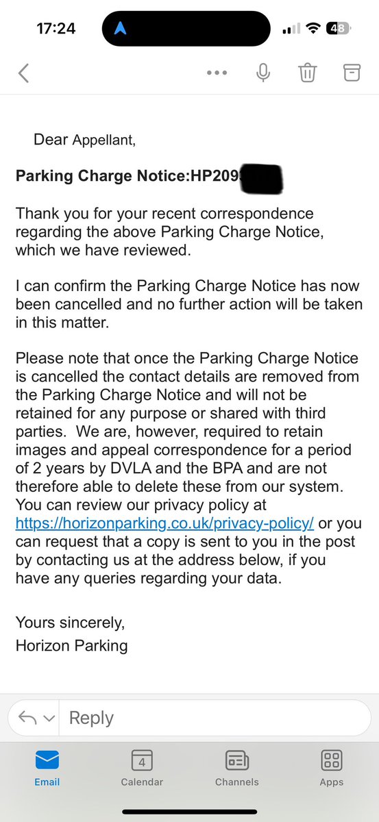 Private parking firms rely on drivers folding like a hot Mars Bar under the threat of court action and pressure of intimidating letters. I've had multiple fines for ridiculous stops in carparks and have never paid one. This particular fine was £140 reduced to £70 if paid within…