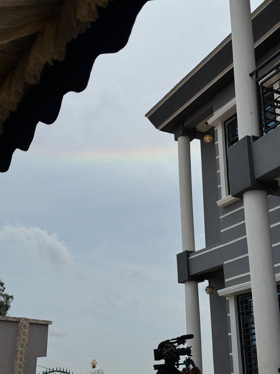 francis_ngannou's tweet image. The rainbow raised yesterday at Kobe's burial ceremony, he witnessed all the love that you guys have for him. He came like a King and he left as a King 🕊️