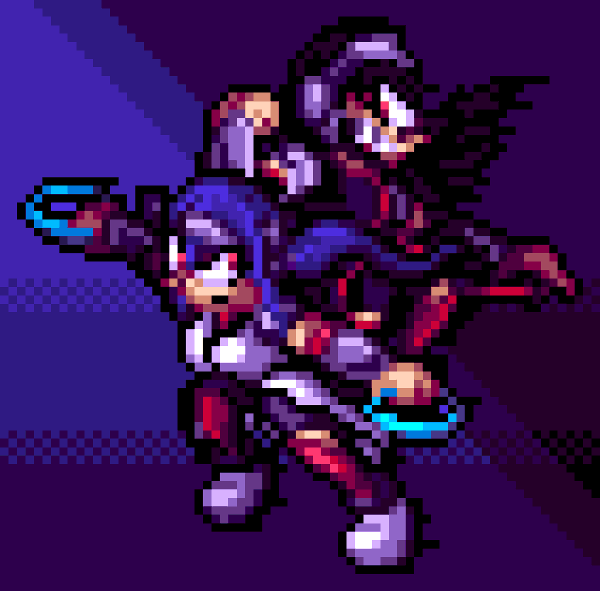 vinicleidson's tweet photo. #crosscode #crosscodefanart #pixelart theyre so cool https://t.co/fFFYW35vZm