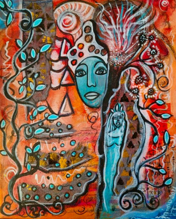 Art of the Day: 'The Queen and her Oracle'. Buy at: ArtPal.com/artbymimulux?i…