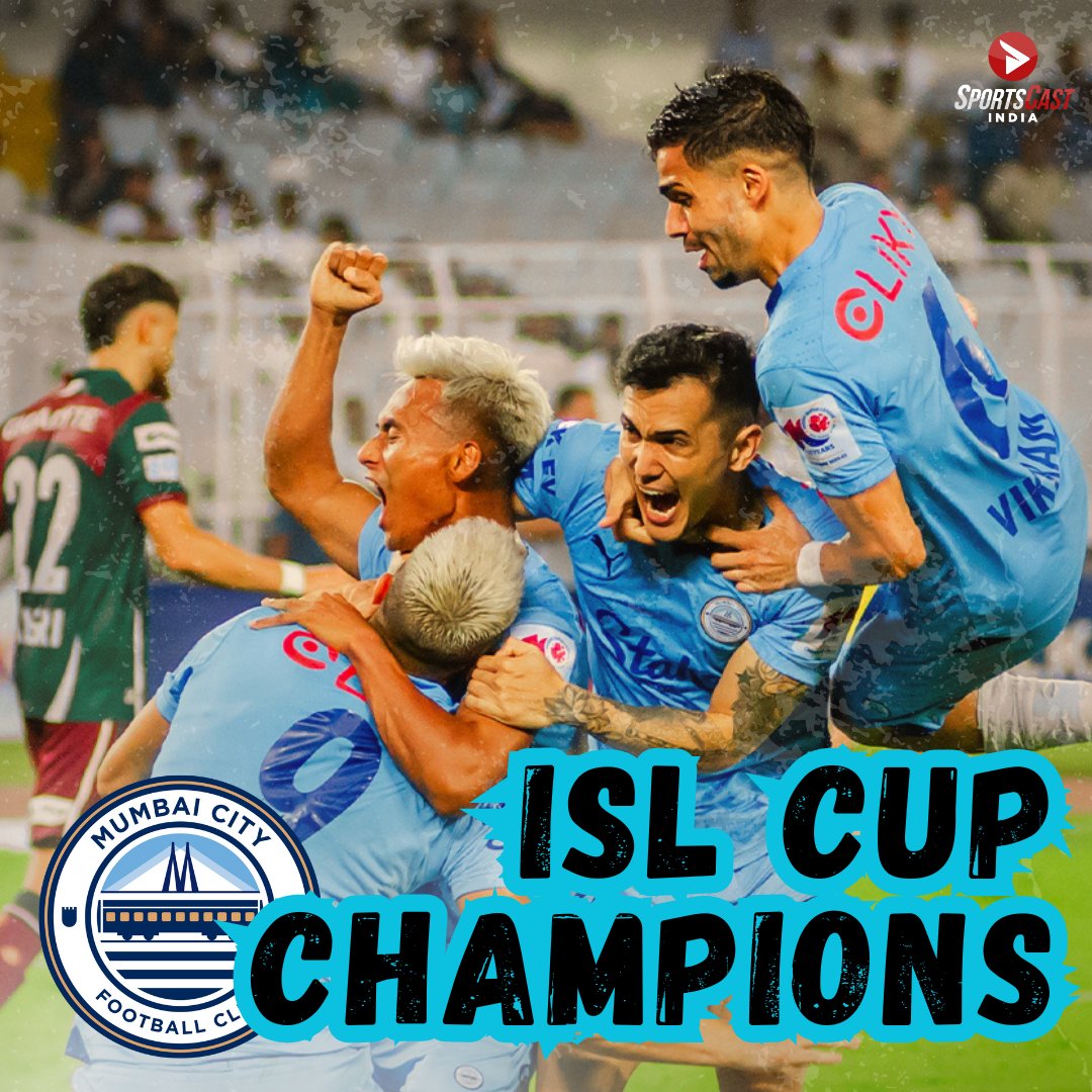 Aaamchhiiii Mumbaiiiii! 🔥🏆

Mumbai City win the ISL cup with goals from Pereyra, Bipin & Jakub as they ensure a successful end to their season! 🥇

#ISL #ISLCup #IndianFootball #MumbaiCity