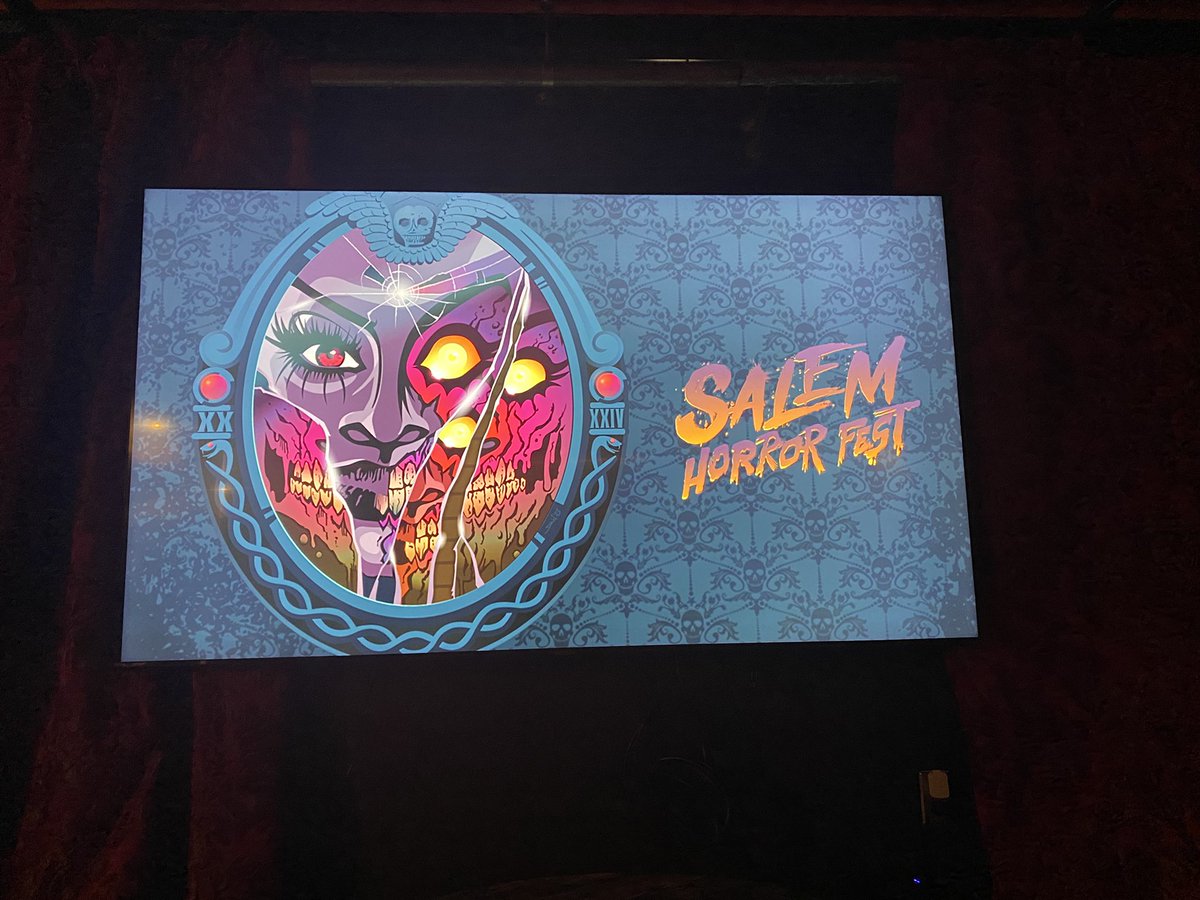 Hanging out at @salemhorrorfest by watching SIGNIL at Hallowed Grounds.