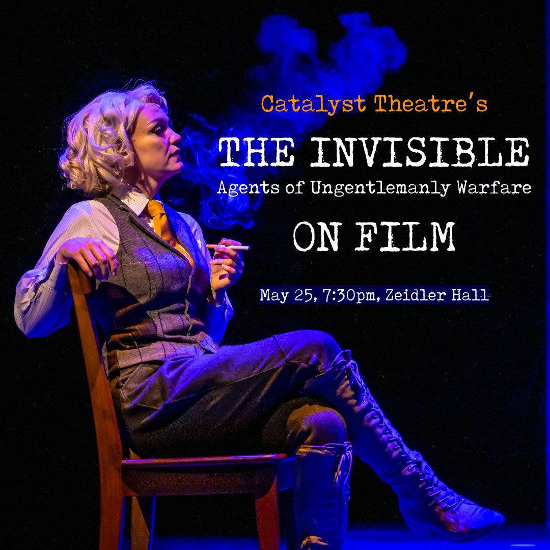 Catalyst Theatre (@catalystyeg) on Twitter photo 🚨 TOP SECRET NO LONGER 🚨
THE INVISIBLE is now a film, coming to a screen (very) near you!
For ONE NIGHT ONLY you can see Catalyst's critically acclaimed spy musical on the big screen! May 25 at <a href="/citadeltheatre/">The Citadel | Edmonton Theatre</a> 🍿
Tickets here: secure.citadeltheatre.com/9145 🚨 TOP SECRET NO LONGER 🚨
THE INVISIBLE is now a film, coming to a screen (very) near you!
For ONE NIGHT ONLY you can see Catalyst's critically acclaimed spy musical on the big screen! May 25 at <a href="/citadeltheatre/">The Citadel | Edmonton Theatre</a> 🍿
Tickets here: secure.citadeltheatre.com/9145