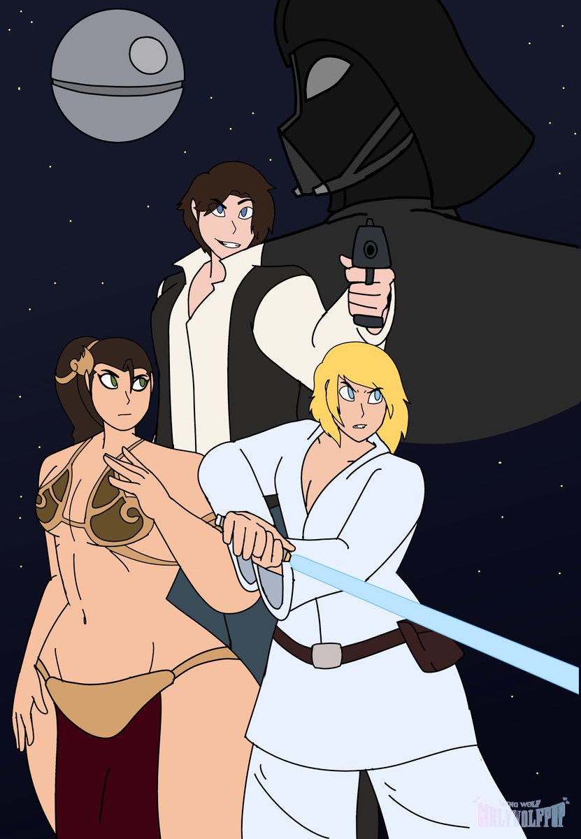 May the 4th is today, so I drew this so I could for once take advantage of the date!