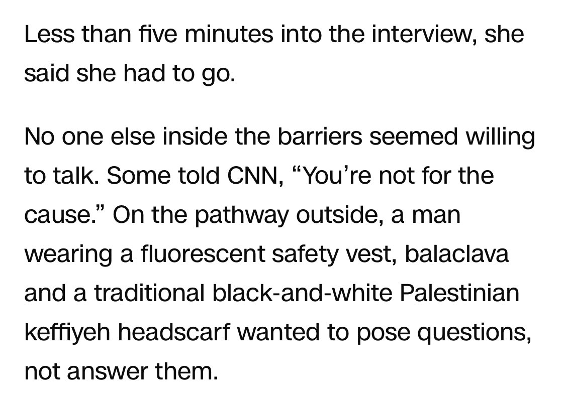 lachancenaomi27's tweet image. This is so funny no one at UPenn would talk to CNN so they talked to a random 19 year old who wasn’t involved amp.cnn.com/cnn/2024/05/02…