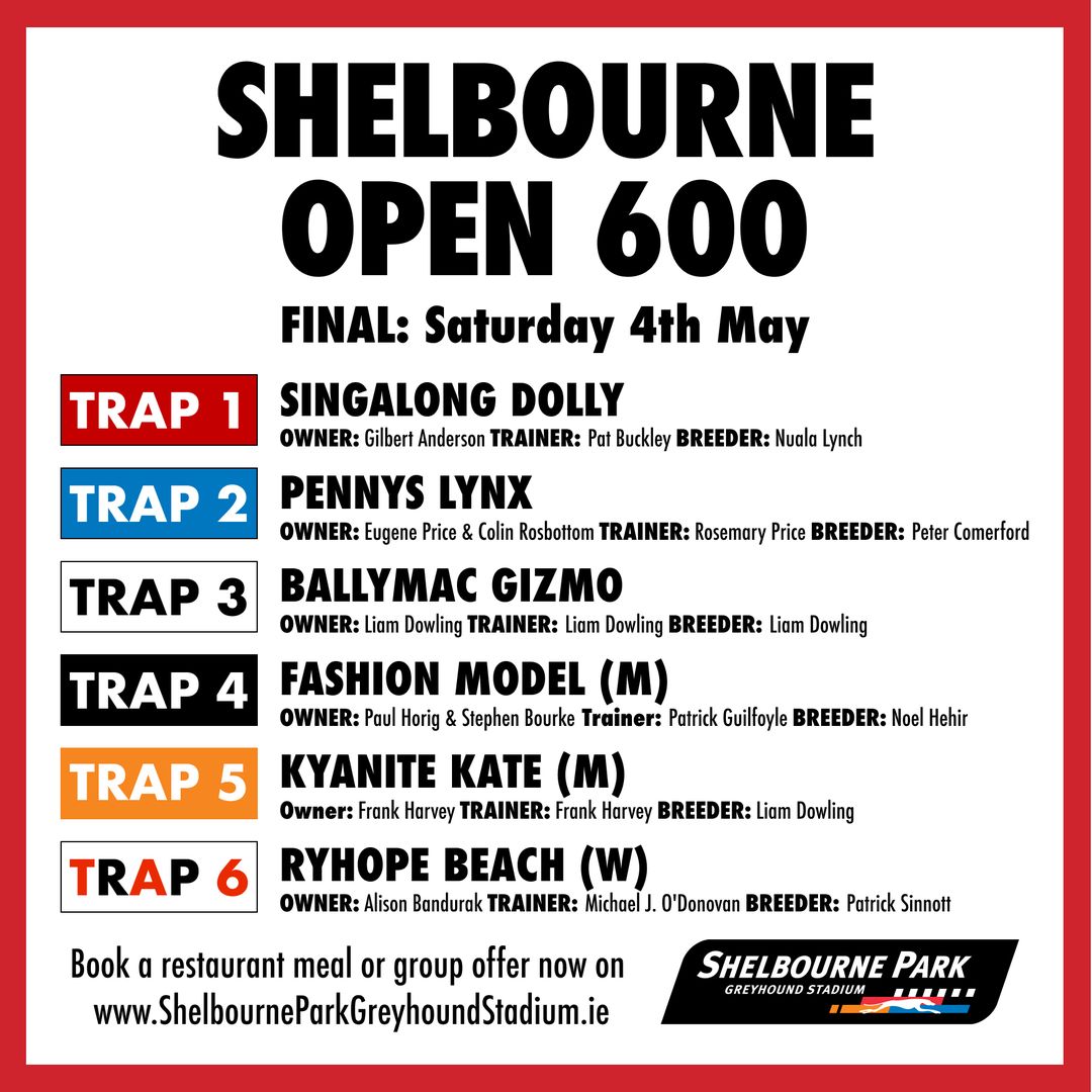 The Shelbourne Open 600 has a special place in the hearts of owners, trainers, punters and all greyhound racing enthusiasts alike. The 2024 renewal concludes tonight and @IanFortune previews for you on bit.ly/3wc7NnJ #GoGreyhoundRacing #ThisRunsDeep #Dublin