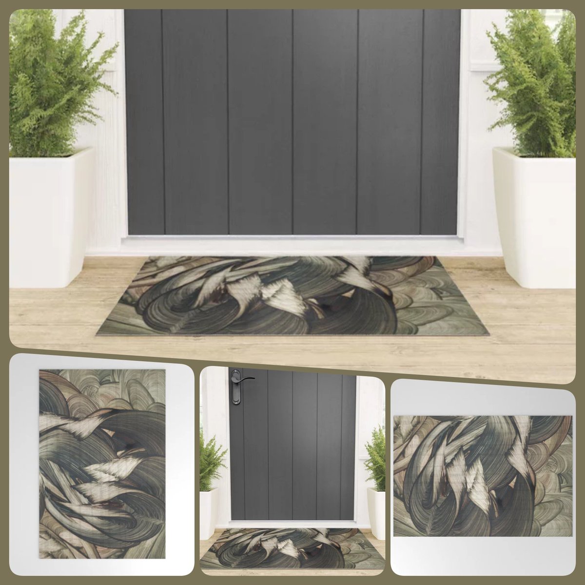 Airmed Welcome Mat ~by Art_Falaxy ~Refreshingly Unique~ #artfalaxy #art #rugs #mats #homedecor #society6 #Society6max #swirls #modern #trendy #accents #floorrugs #welcome #outdoorrugs #white #black #gray #brown #beige society6.com/product/airmed…