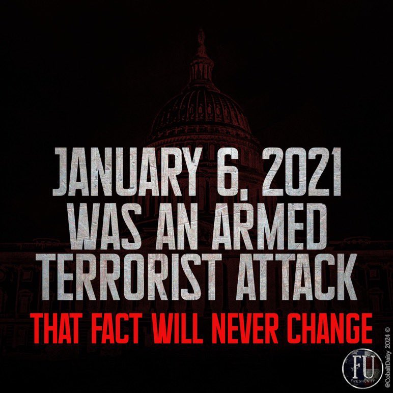 #January6th was an armed terrorist attack planned, instigated and lead by Donald Trump. That fact will never change. 

He is a Fascist; an Authoritarian whose goal is to seize power in the United States through both legal and illegal means. 

No one will save us. We must save…