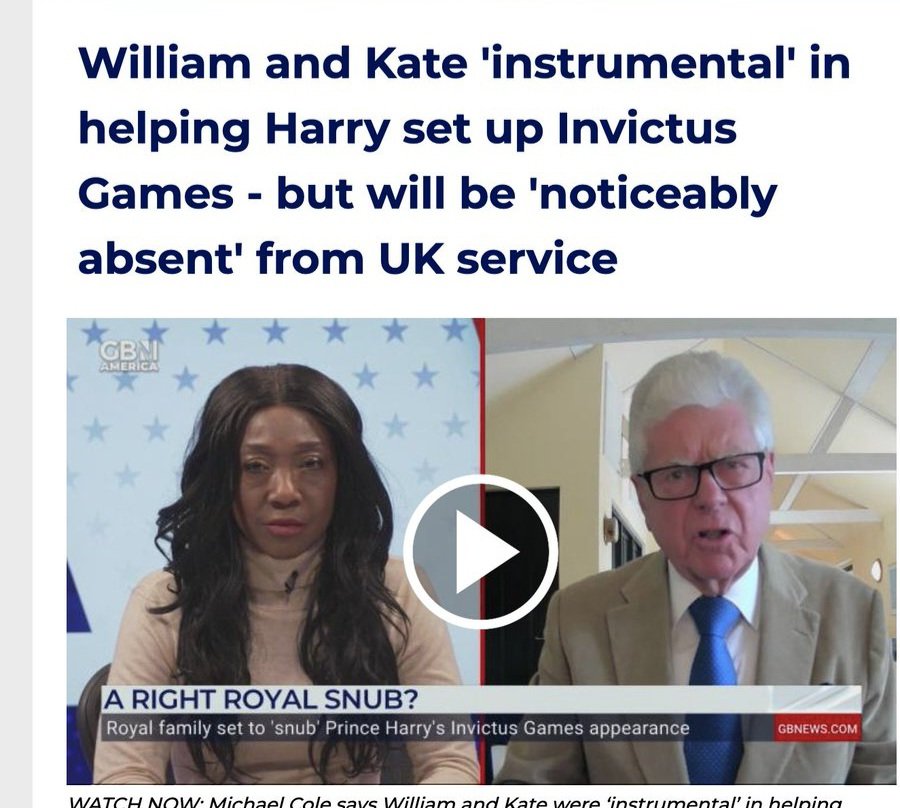I hope that everyone knows that shit below is 1 BIG LIE.

William and Kate were NOT 'instrumental'  in helping #PrinceHarry set up #InvictusGames. They didn't even know about.

I repeat  WILLIAM AND KATE WERE NOT 'instrumental'  IN HELPING #PrinceHarry SET UP #InvictusGames

BS👇🏽