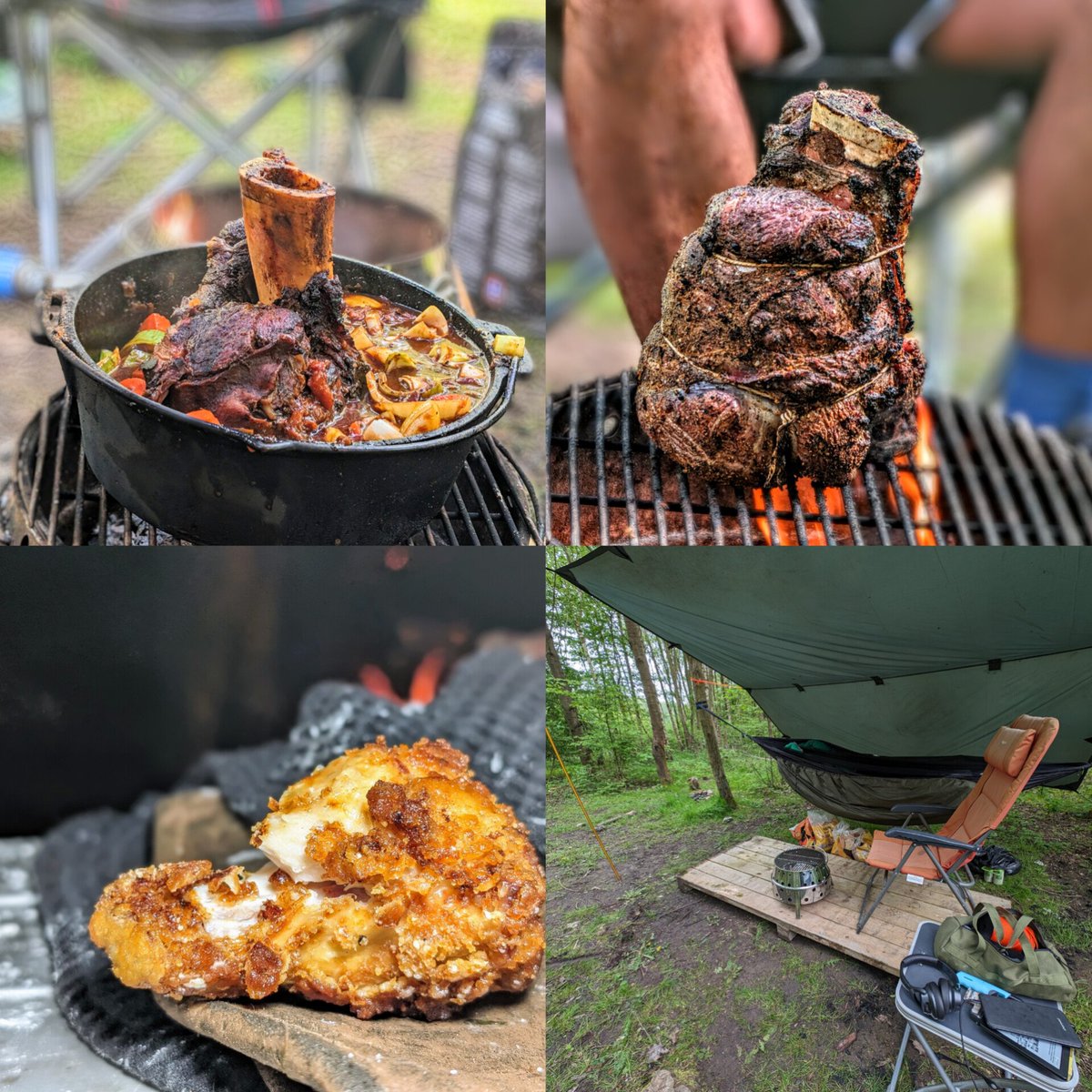 Weekend wild camping + cooking 🔥🏕️