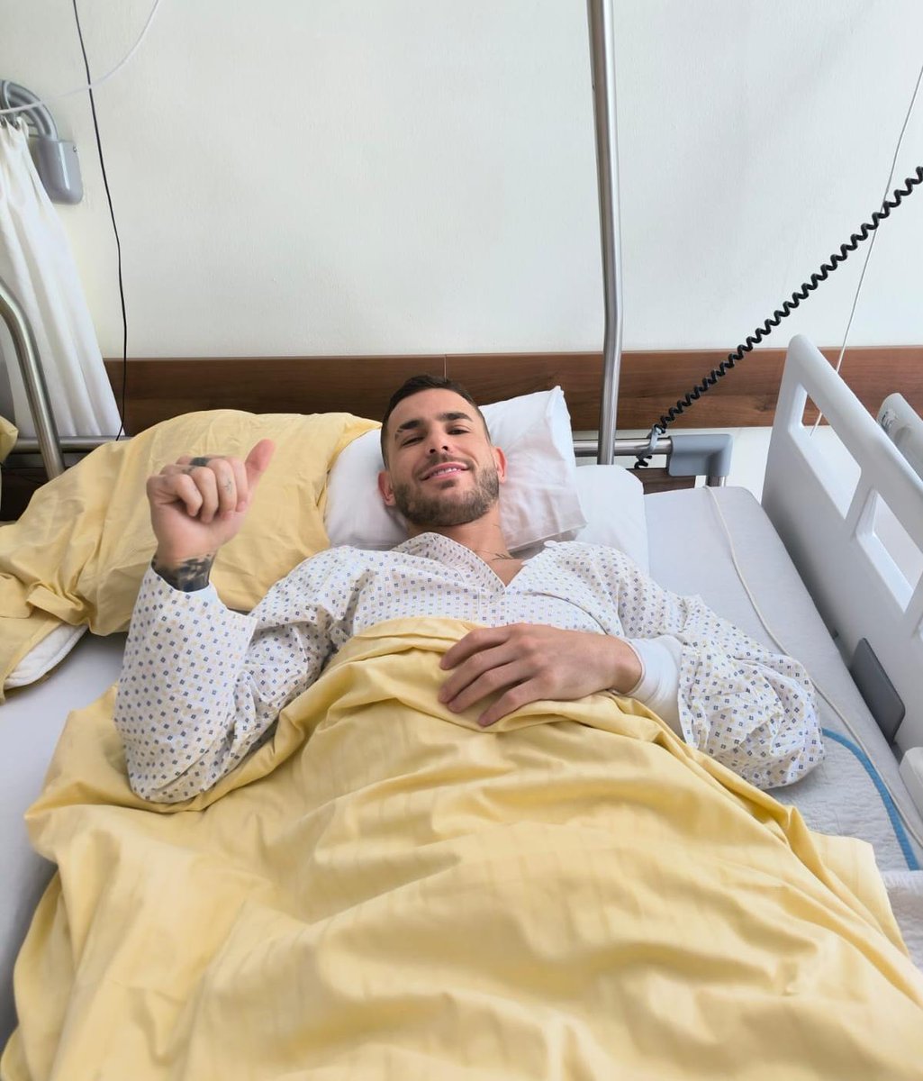 🚨 𝗢𝗙𝗙𝗜𝗖𝗜𝗔𝗟: Lucas Hernández has had successful surgery on his knee injury.