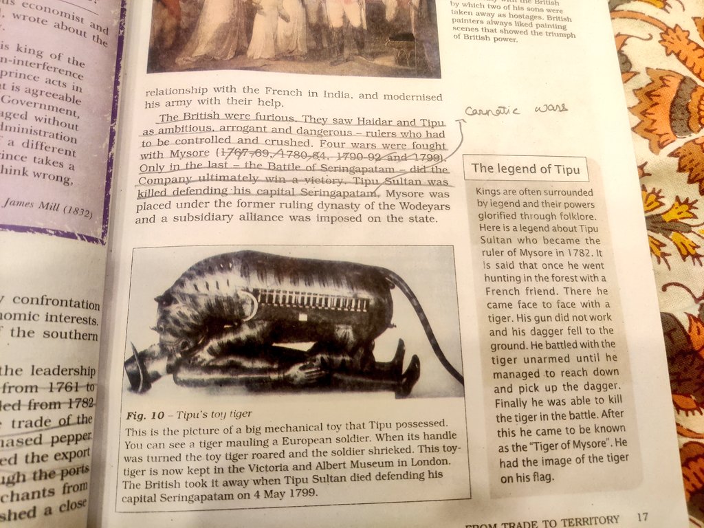 Class 8th , history book, NCERT-CBSE board

Two pages dedicated to the glorification of Tipu Sultan. 

My daughter was shocked when I told her about the real Tipu -the Islamic tyrant who slaughtered the Hindus and converted lakhs to islam

Our kids continue to be brainwashed and…