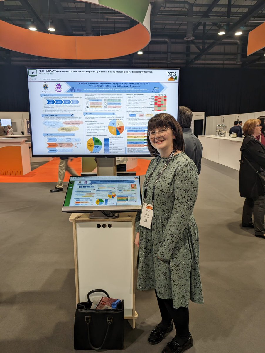 Chunting94's tweet photo. Seeing our posters in the flesh! Representing #LTHT at #ESTRO2024 in Glasgow! https://t.co/T4VMBDZCn0