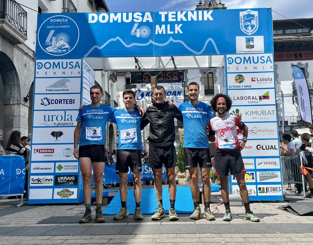 TOP5 DOMUSA TEKNIK 40 MLK! 1- Migiel Heras 2-3-4 Borja, Goar y Álvaro 5 - Zaid Ait Malek Enhorabuena a los cinco. 👌 Crónica 👉 carrerasdemontana.com/2024/05/04/dom…