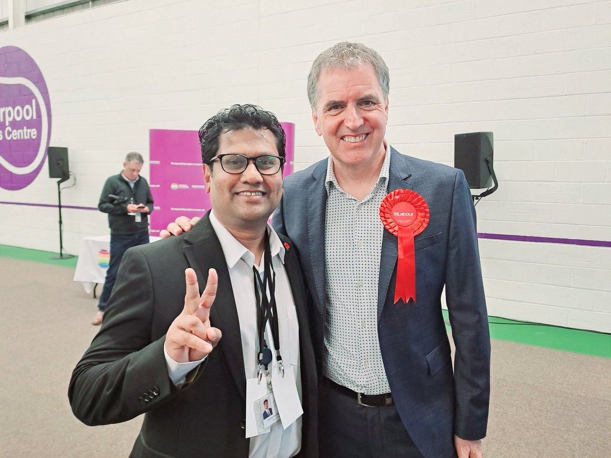 Congratulations @MetroMayorSteve to win in 3rd time as Liverpool City Region Mayor. A thumping victory of @UKLabour and @LiverpoolLabour. ✌️🌹