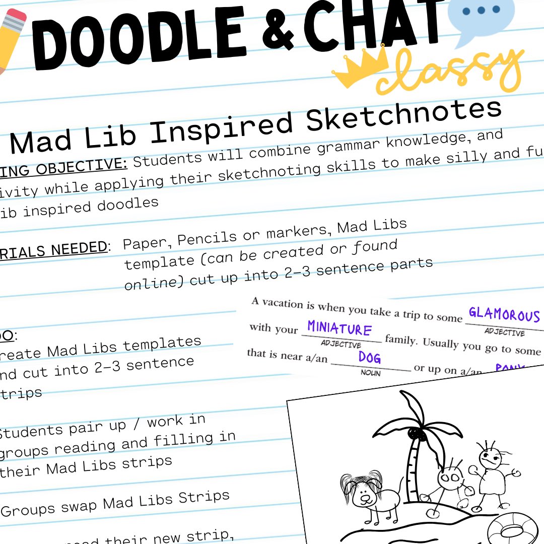 It’s SATURDAAAAYYYY!!! ⏰ Set all your reminders ✂️ Get your pens & paper 🎙️ Join us LIVE this morning 5/4 at 9:33-ish a.m.CST we’re having Mad Libs🤪 Inspired Sketchnoting with #StarWars infused fun!! Create with us LIVE▶️ youtube.com/live/yj-TpmKik… #DoodleAndChat