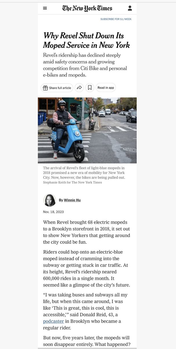 The power VCs & the bike lobby hold over our govt is sickening.

This new motorized vehicle registration law intentionally leaves out things like e-bikes and “seated scooters” cuz VCs still offer them.

It only targets mopeds, the VC thing that went belly up last year. #gofigure