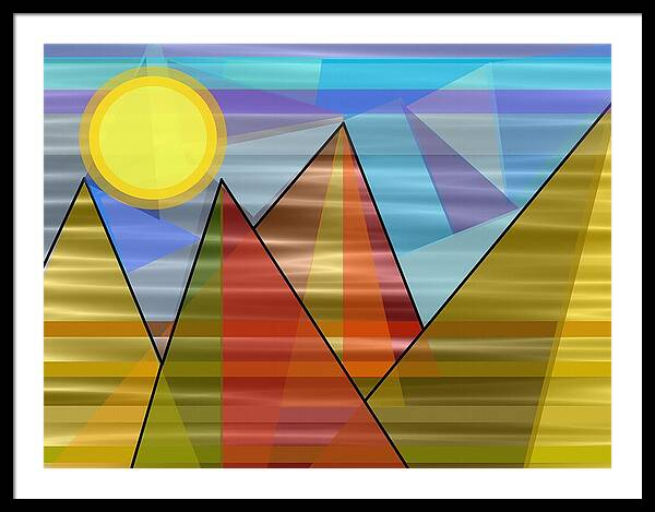 Check out this new framed print that I uploaded to @fineartamerica. Get it here: fineartamerica.com/featured/color… Playing around with #geometricshapes. #wallart #saturdaymorning #homedecor