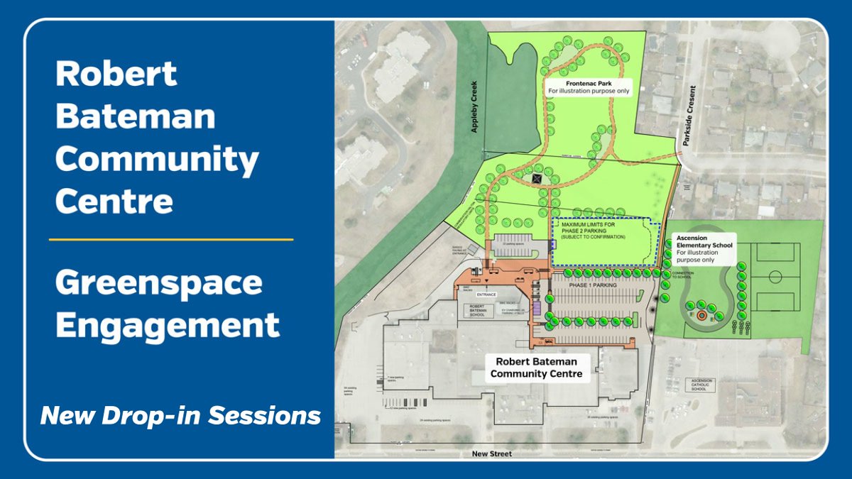 cityburlington's tweet image. Come to Fortinos Burlington New Street today (May 4) to speak with staff about how you envision using the Robert Bateman Community Centre greenspace. Staff will be at the food court area from 9 a.m. to noon. 

🔗 getinvolvedburlington.ca/bateman