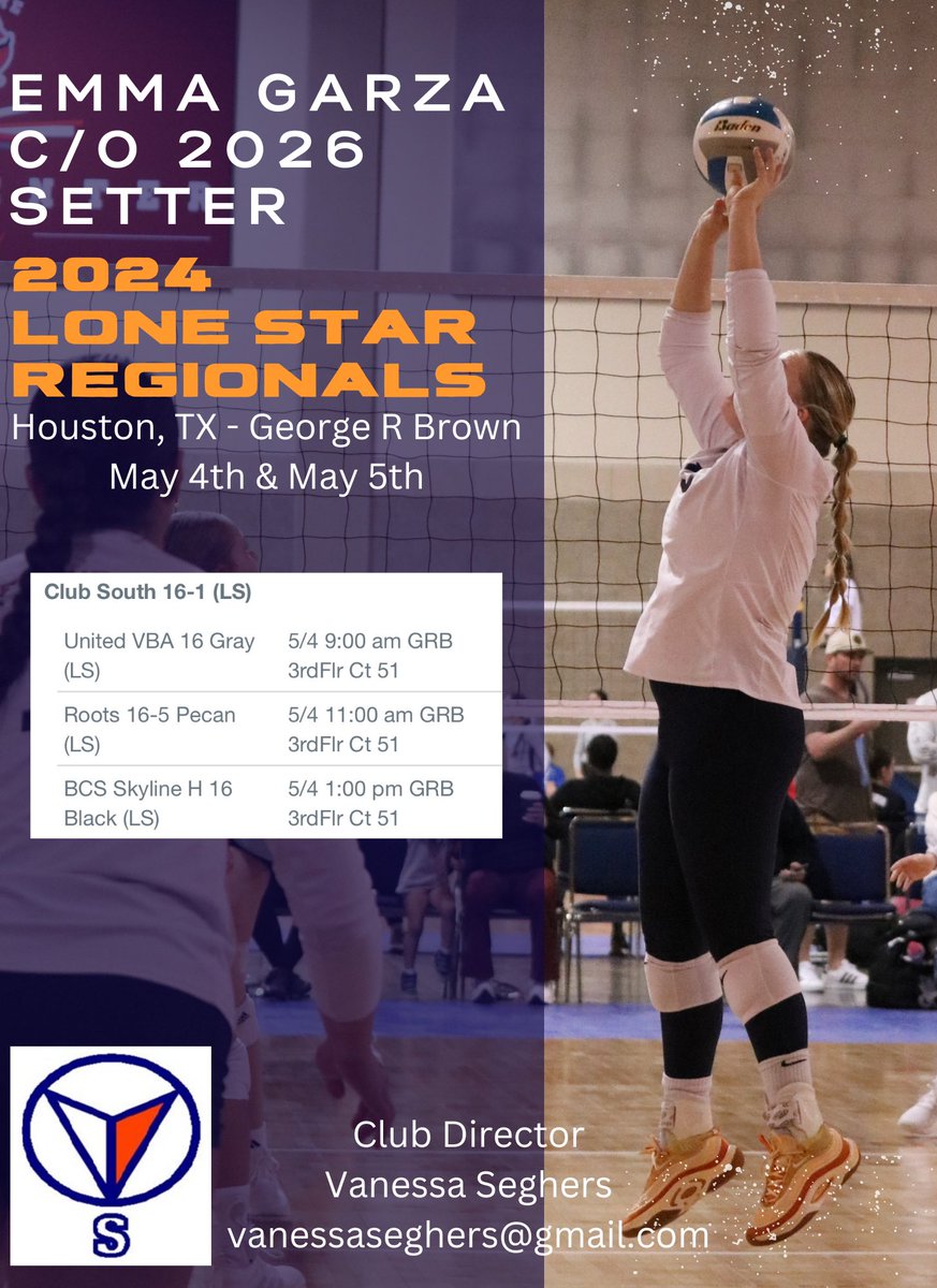 Lone Star Regionals Schedule. Hope to see you there! #lsr #setter #co2026 #volleyball #lonestarregionals @ClubSouthVB 
@PearlandOilerVB 
@PrepDig