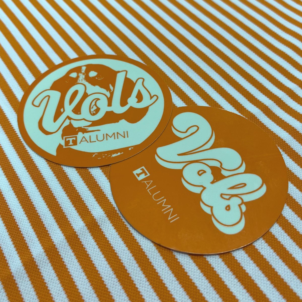 Let your brand shine with custom stickers! We recently partnered with UT Alumni on these glow in the dark stickers and they turned out great. ⭐ #graphiccreations #stickers #utalumni #glowinthedark #custompromotionalproduct