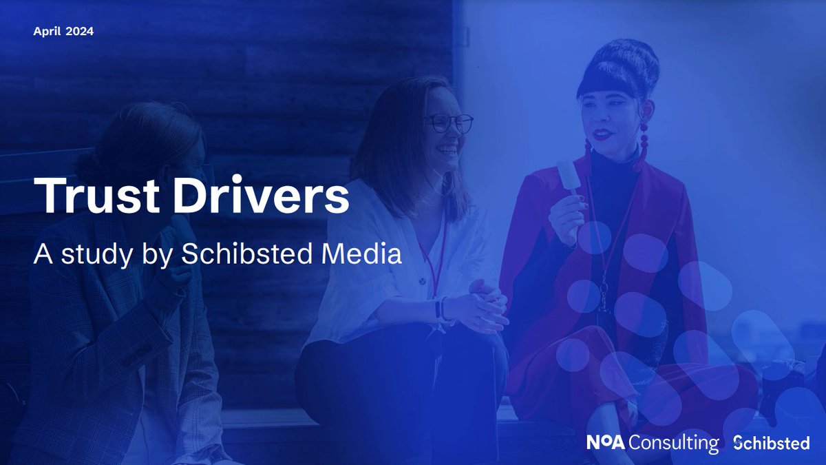 Relevancia personal, el factor clave para aumentar en confianza y en ingresos con los usuarios. El estudio Trust Drivers de @schibstedgroup 👉schibsted.com/news/users-tru…