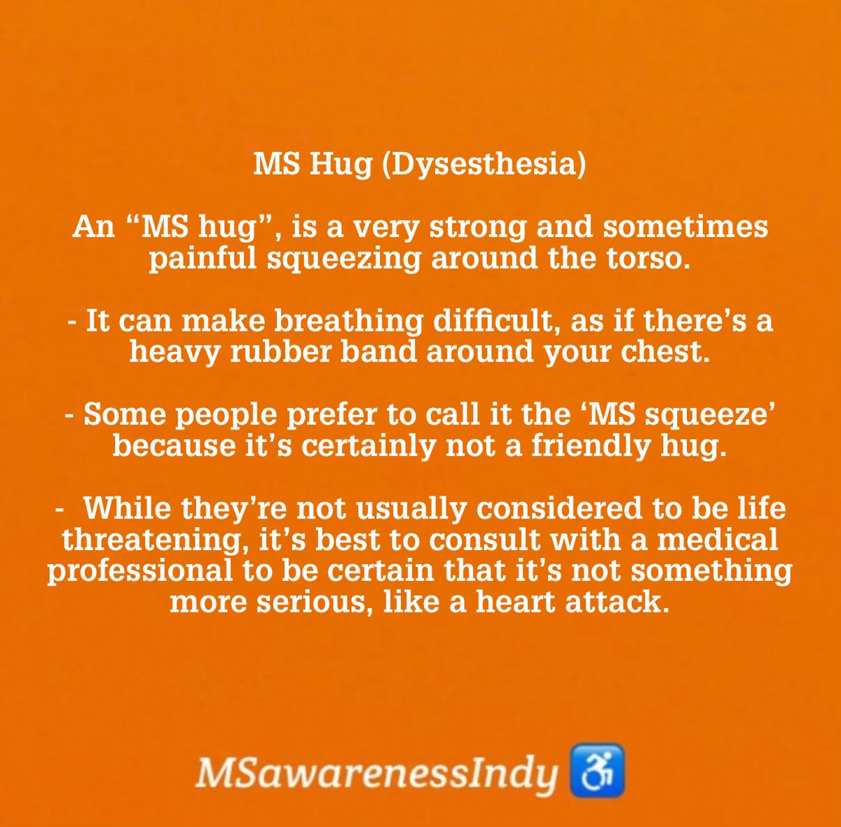 Chronic Illness #TermOfTheDay 

-MS Hug (Dysesthesia)-