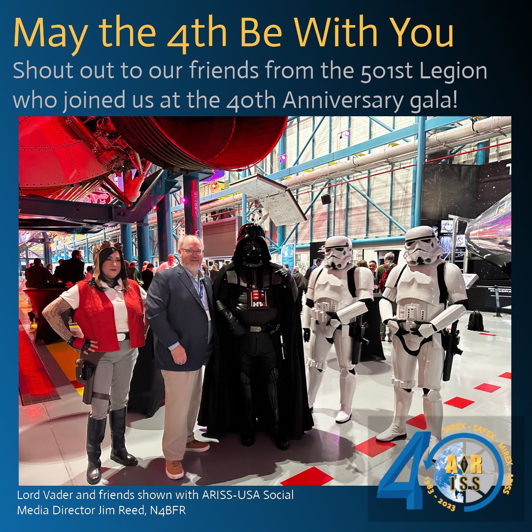 #Maythe4thBeWithYou on this Star Wars day! Thanks again to the members of the @501stLegion who came to see us during the 40th anniversary gala!