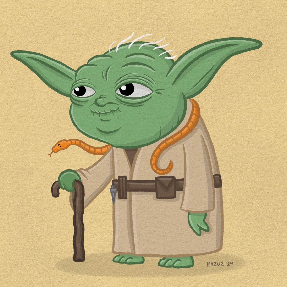 May the Fourth be with you. #maythe4thbewithyou #maytheforcebewithyou #maythefourthbewithyou #yoda #jedi #starwars #empirestrikesback #frankoz #puppet #kenner #pittsburghillustrators #digitalart #illustration #procreate #ipadpro #applepencil