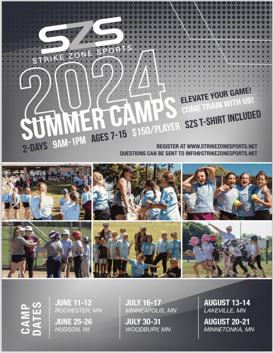 OUR 2024 SUMMER CAMP TOUR SIGN UP IS LIVE! FIRST CAMP KICKS OFF NEXT MONTH! SIGN UP TODAY! 🥎 strikezonesports.net/strike-zone-sp…