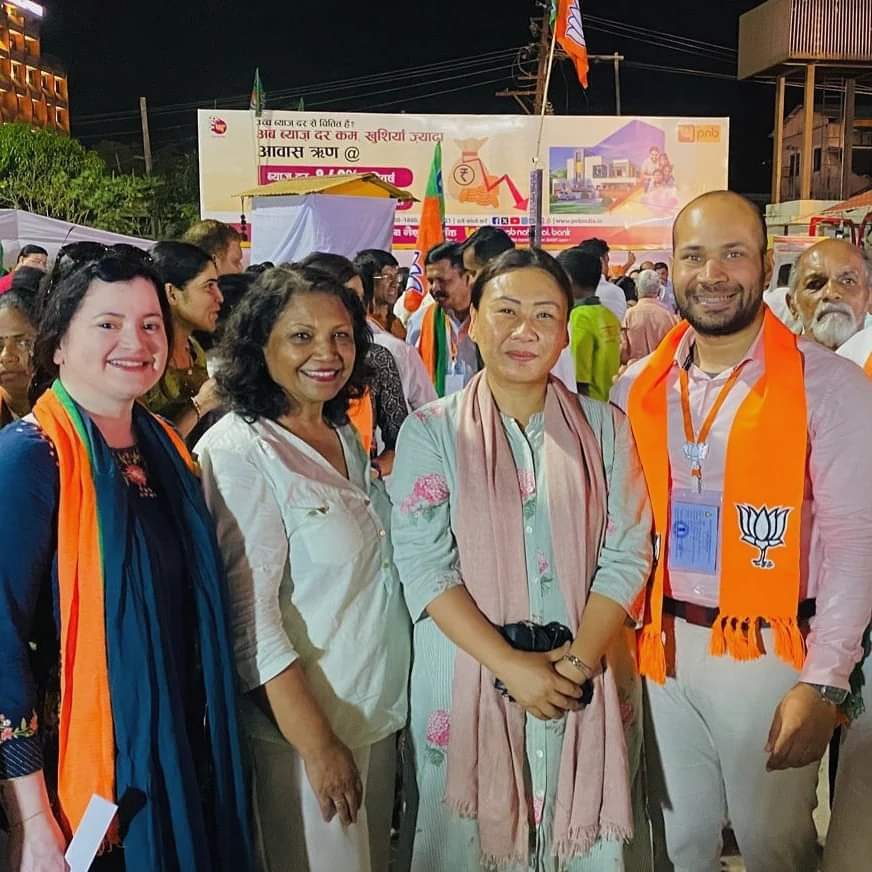 It was a pleasure to meet and engage with the Rajya Sabha MP of #Nagaland, @SPhangnon, along with my mother Naty D'Souza⁩, at the public meeting addressed by Hon'ble Home Minister Shri @AmitShah Ji in Mapusa. #AbkiBaar400Paar #PhirEkBaarModiSarkar #ModiKaParivar…