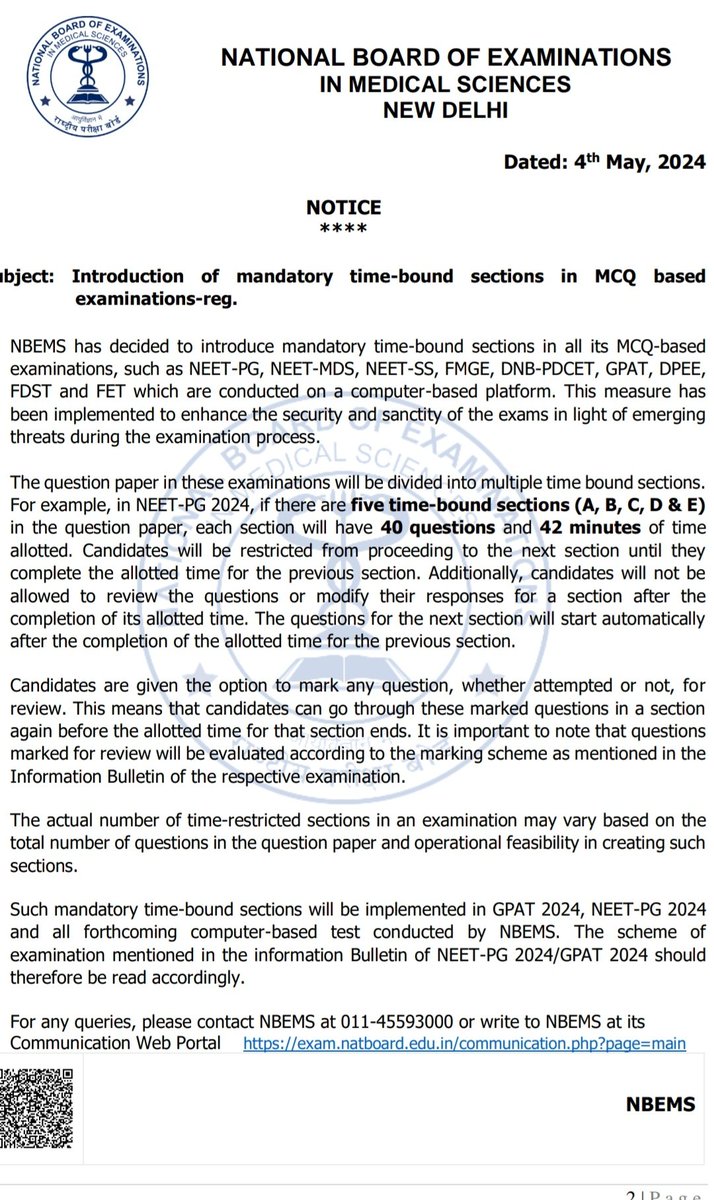 After AIIMS now NBE has started riding on the stupidity train. Absolutely pointless and completely unnecessary.
Yet another example of just blindly following the west without understading neither their cause nor ours.
#NEETPG #neetpg2024