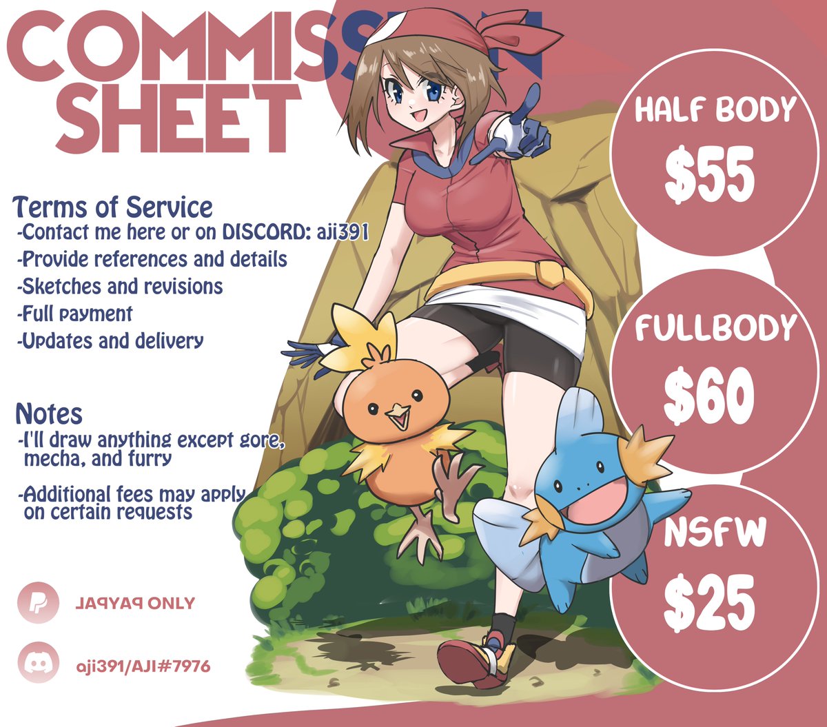 -OPEN FOR 5 SLOTS-

Hello, I'm open for c0ms this month!
DM me here on Twitter/X or D1SC0RD (aji391)

Other samples are in my bio! 
Retweets are very appreciated! 

#Commission #commisionsopen #commissionopen #Illustration #ArtistOnTwitter #commissionart