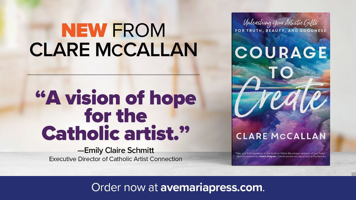 NEW RELEASE 💙 In #CouragetoCreate, author Clare McCallan shares wisdom in overcoming common obstacles in the creative life to help you fulfill your artistic calling and truly serve the Lord. ORDER NOW: buff.ly/3QuTyRC @‌spiritfirespark