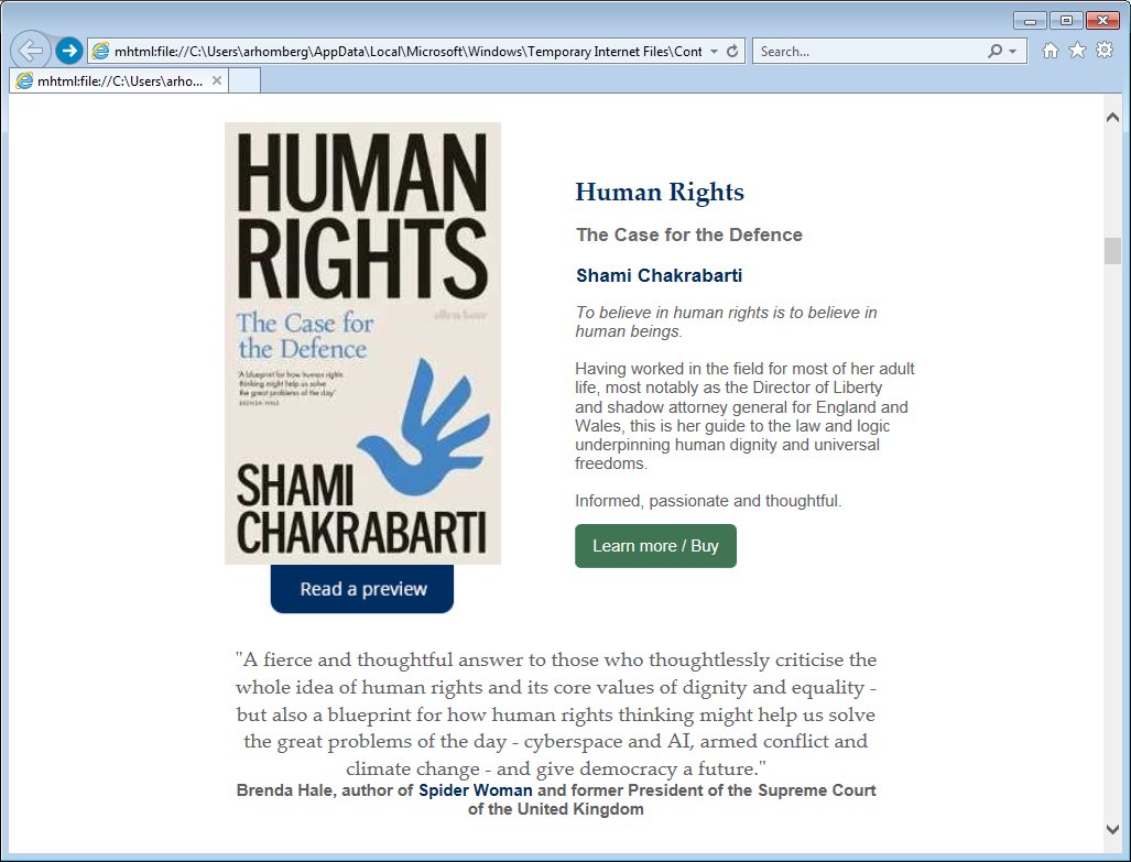 To believe in human rights is to believe in human beings. featureed in today's @blackwellbooks email newsletter is 'Human Rights' by Shami Chakrabarti 📖 read a preview ⤵️ jellybooks.com/cloud_reader/e…