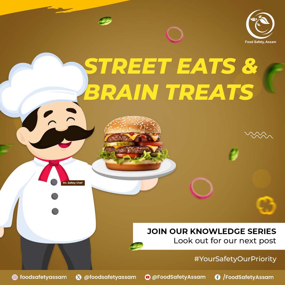 foodsafetyassam's tweet image. Join us as we uncover the secrets behind ensuring safe and delicious street food experience!

#foodsafety #knowledgeseries #food #assam

@fssaiindia