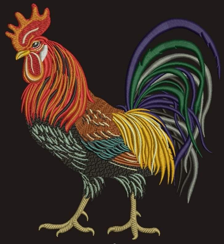 🐓💻🪡🧵Rooster Machine Embroidery design digital files.
 etsy.me/3UibgJq #crossstitch #roostermembroidery #roosterdesign #farmembroidery #chickendesign #countryrooster #farmhousedecor #chickenembroidery #decorativerooster
