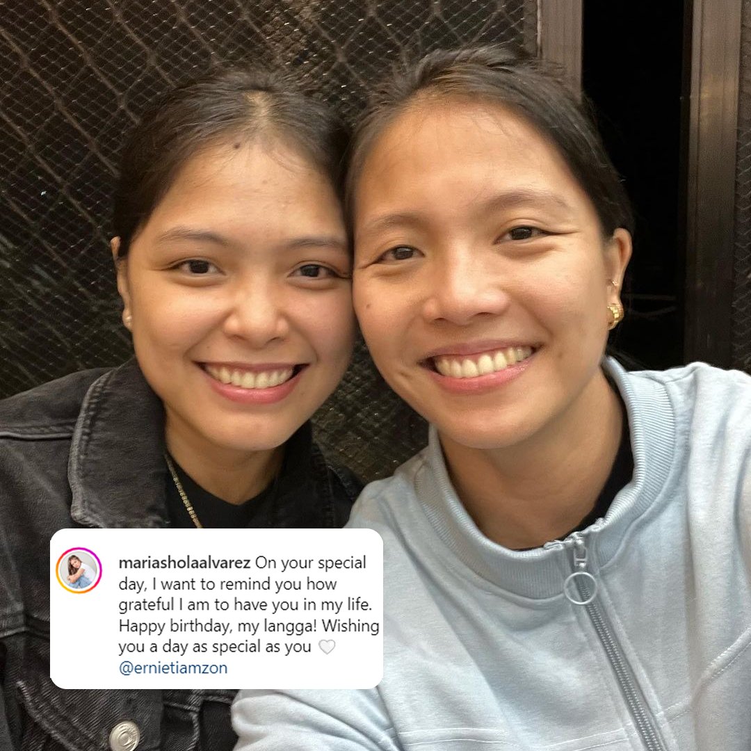 SHO-TIN FTW 🫶

Galeries Tower Highrisers outside hitter Shola Alvarez pens a sweet birthday message to fiancée and former F2 Logistics player Tin Tiamzon. 

The couple has been engaged since 2023. 

#PVL2024 #TheHeartOfVolleyball 

📸 Instagram | @mariasholaalvarez