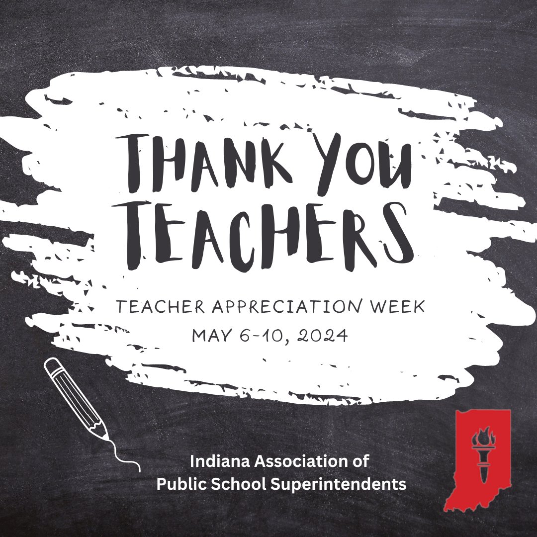Happy #TeacherAppreciationWeek to all of our amazing Indiana educators. Your hard work and dedication to your students, schools, and communities is appreciated! @ISTAmembers #LeadIAPSS