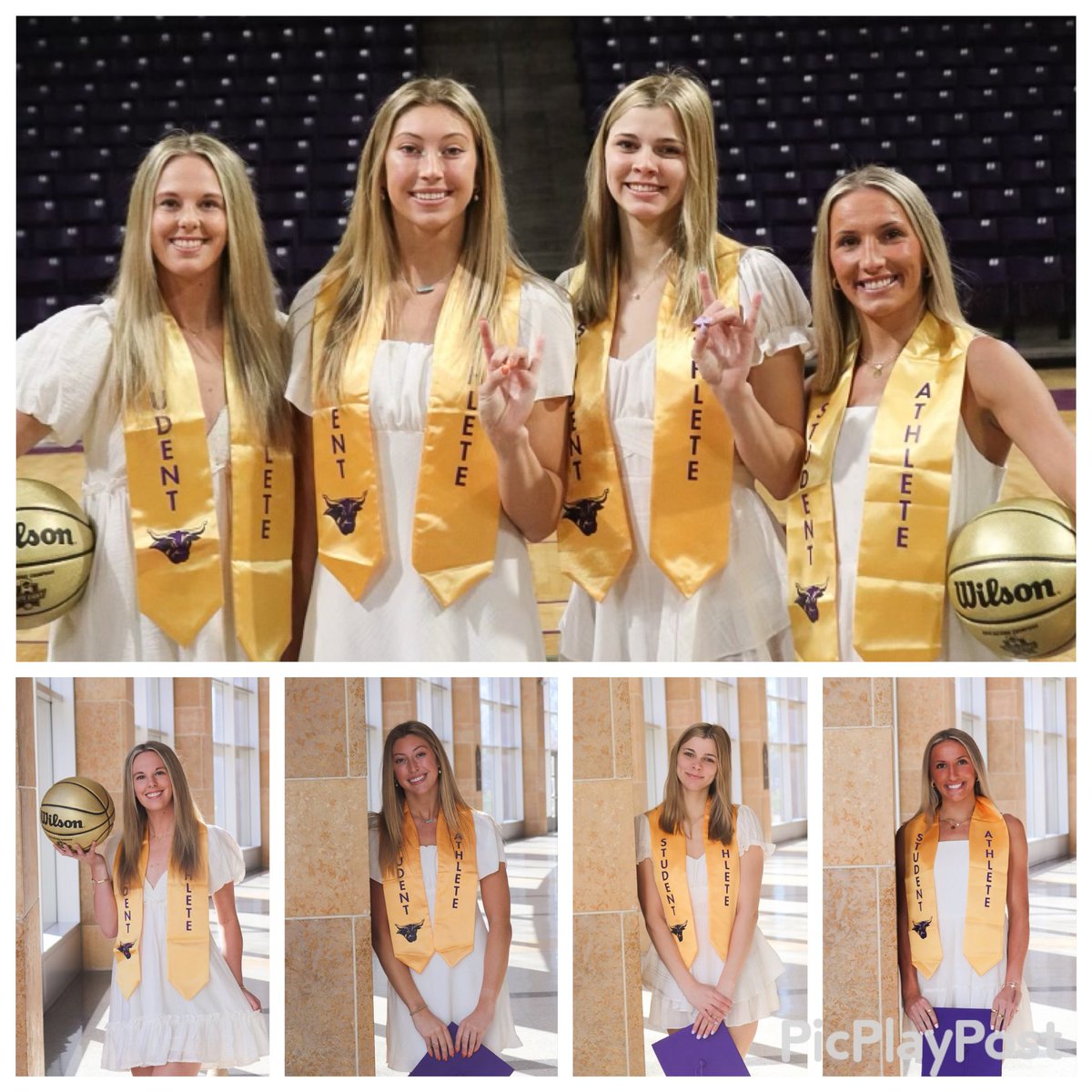 It’s Graduation Day!! Big congrats to Taylor, Emily, Grace, and Joey! 🎓😈👏 Once a Mav, Always a Mav 💜 #MavFam #leavealegacy