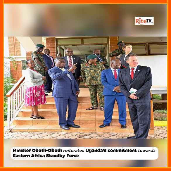Minister Oboth-Oboth reiterates Uganda’s commitment towards Eastern Africa Standby Force...read more here buff.ly/4biVDYS 
#UgandaSupport
#EASF   
#RiteTvNewsUpdates