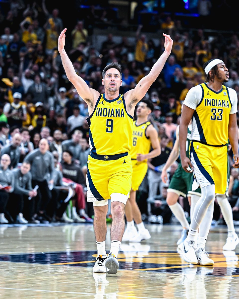 Current mood 🙌 Tickets are on sale now for the @Pacers Eastern Conference Semifinals against the Knicks. Secure your spot at Gainbridge Fieldhouse ➡️ bit.ly/3Ujz7Io