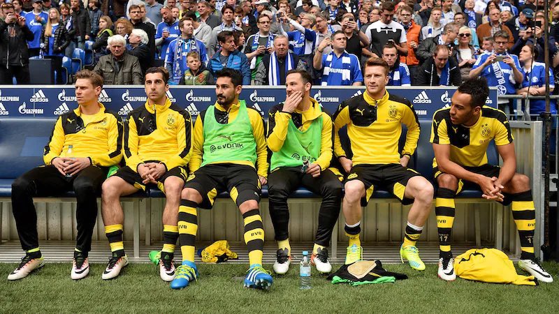 Sancho, Brandt, Schlotterbeck, Adeyemi & Sabitzer on the bench today.