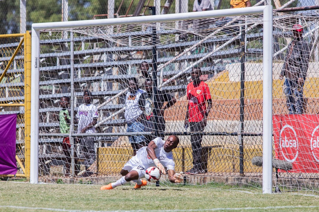 Kabwe Warriors FC goalkeeper Scott Ngokene moment. #absacup2024