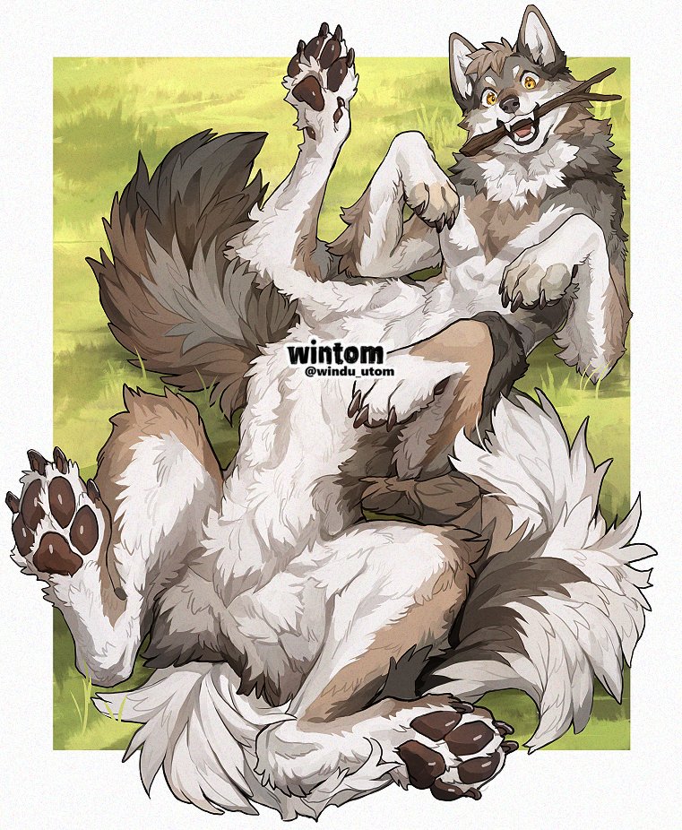 Taur!!🐺 comm for @FlamingFurCN