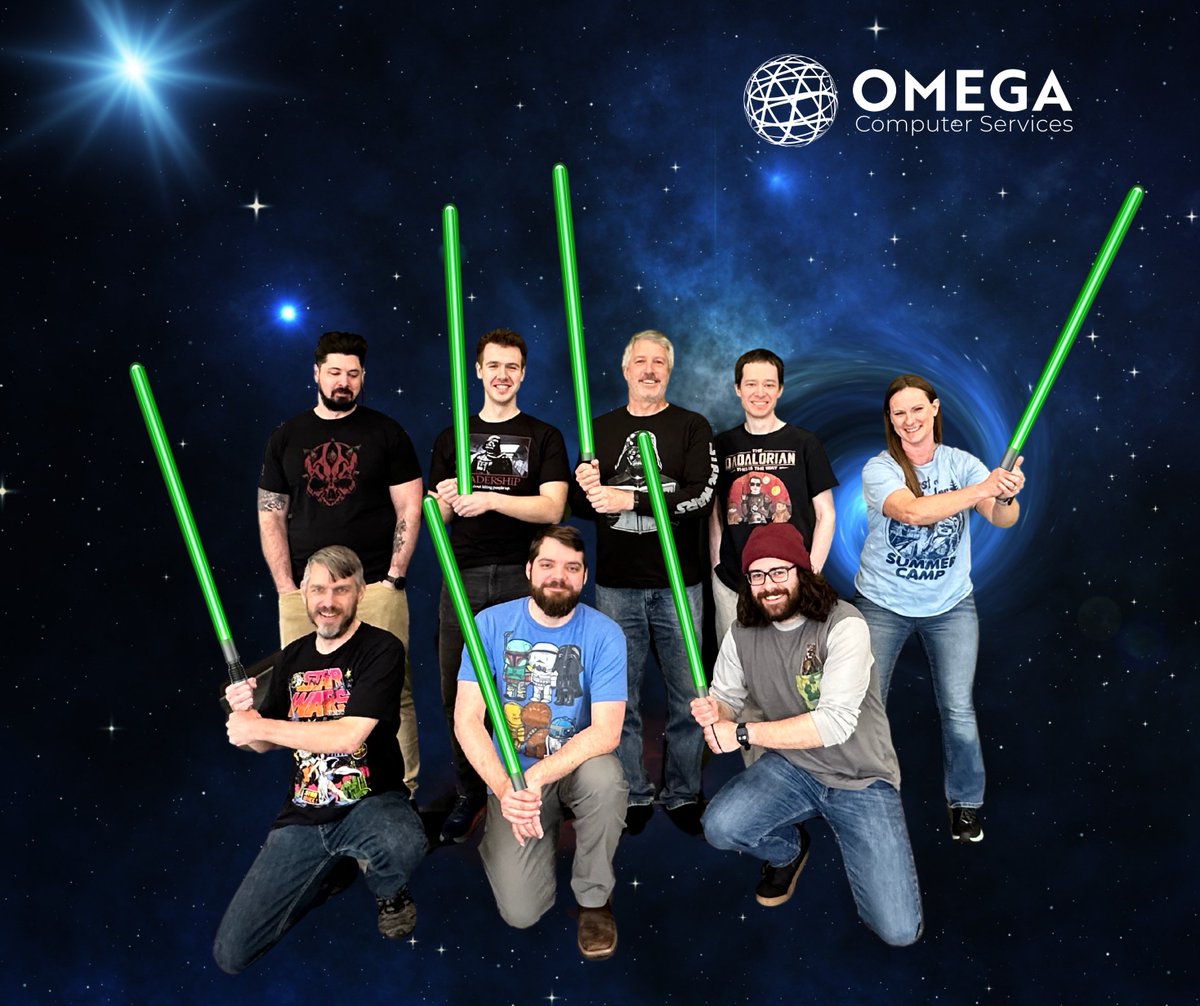 May the 4th be with you! Just as the Force guides the Jedi, our expert MSP team is here to guide your business through the tech galaxy, ensuring all your IT needs are met faster than the Millennium Falcon jumps to lightspeed. #MSP #MayTheForceBeWithYou #managedIT #omegageekfreaks