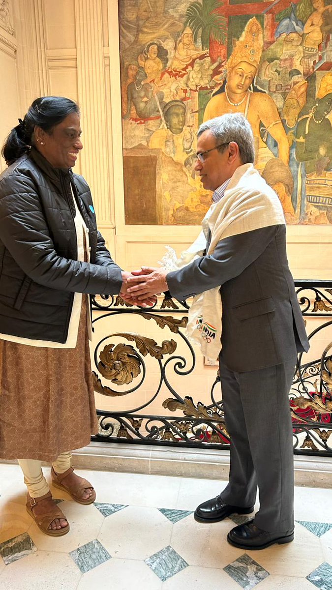 Bonjour Paris! It was a pleasure meeting H.E. Mr. Jawed Ashraf, Ambassador of India to the Republic of France and Principality of Monaco. We discussed the preparations for the Paris Olympic Games, that are soon to commence in just less than 90 days.