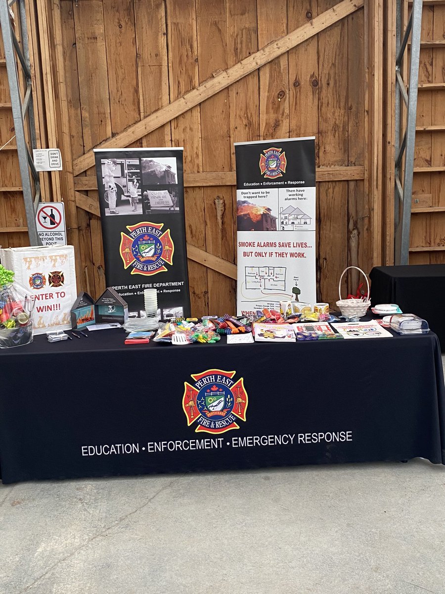 Come visit us today at the Milverton Home Show! It is at the Milverton Agricultural Society! We will be there from 10-2! Lots of fire safety giveaways and a chance to win an awesome gift basket! PLUS you can ask us all your #FireSafety questions! @pertheast